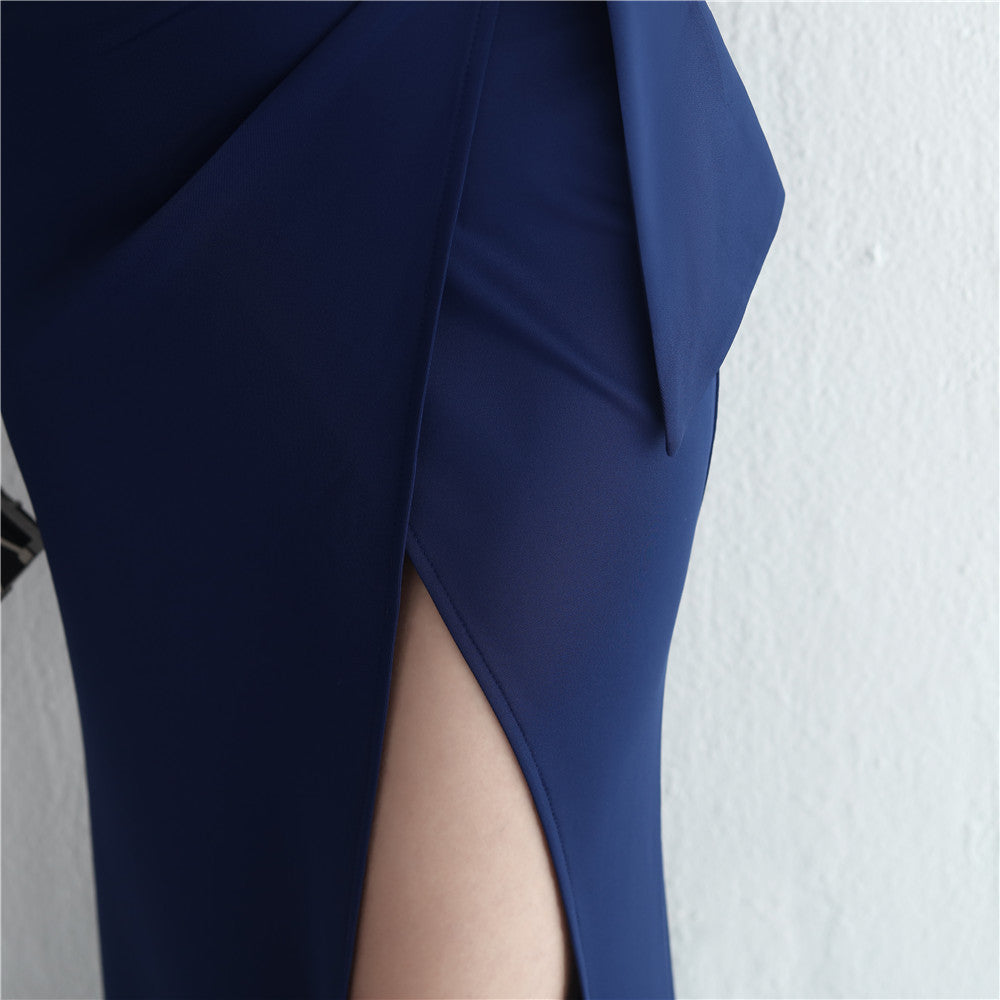 alexia スリットドレス ネイビー グリーン レッド ブラック ホワイト S M L XL XXL 即日発送 即納 結婚式 パーティードレス 体型カバー 小柄 ゆったり マタニティ ブラジャー 20代 30代 40代 50代 ブランド ワンピース シャンパン 夏 持ち運び