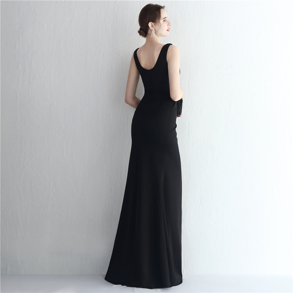 alexia スリットドレス ネイビー グリーン レッド ブラック ホワイト S M L XL XXL 即日発送 即納 結婚式 パーティードレス 体型カバー 小柄 ゆったり マタニティ ブラジャー 20代 30代 40代 50代 ブランド ワンピース シャンパン 夏 持ち運び