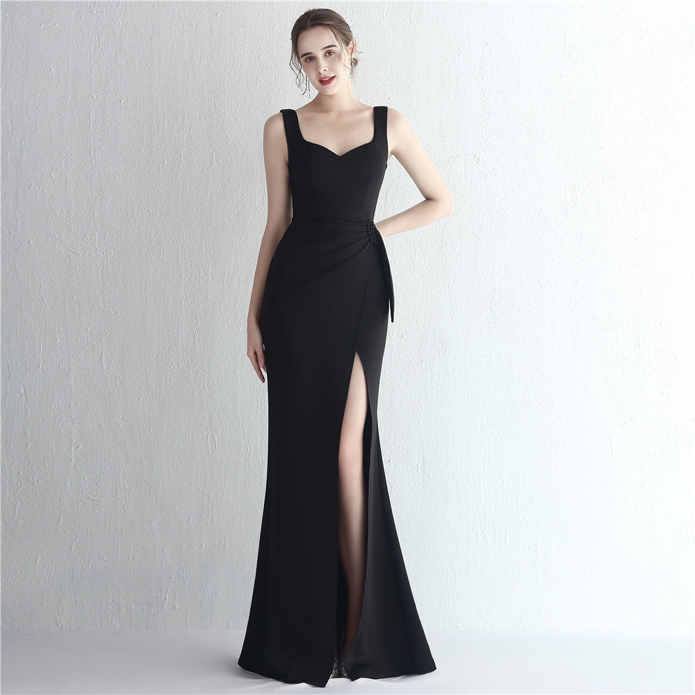 alexia スリットドレス ネイビー グリーン レッド ブラック ホワイト S M L XL XXL 即日発送 即納 結婚式 パーティードレス 体型カバー 小柄 ゆったり マタニティ ブラジャー 20代 30代 40代 50代 ブランド ワンピース シャンパン 夏 持ち運び