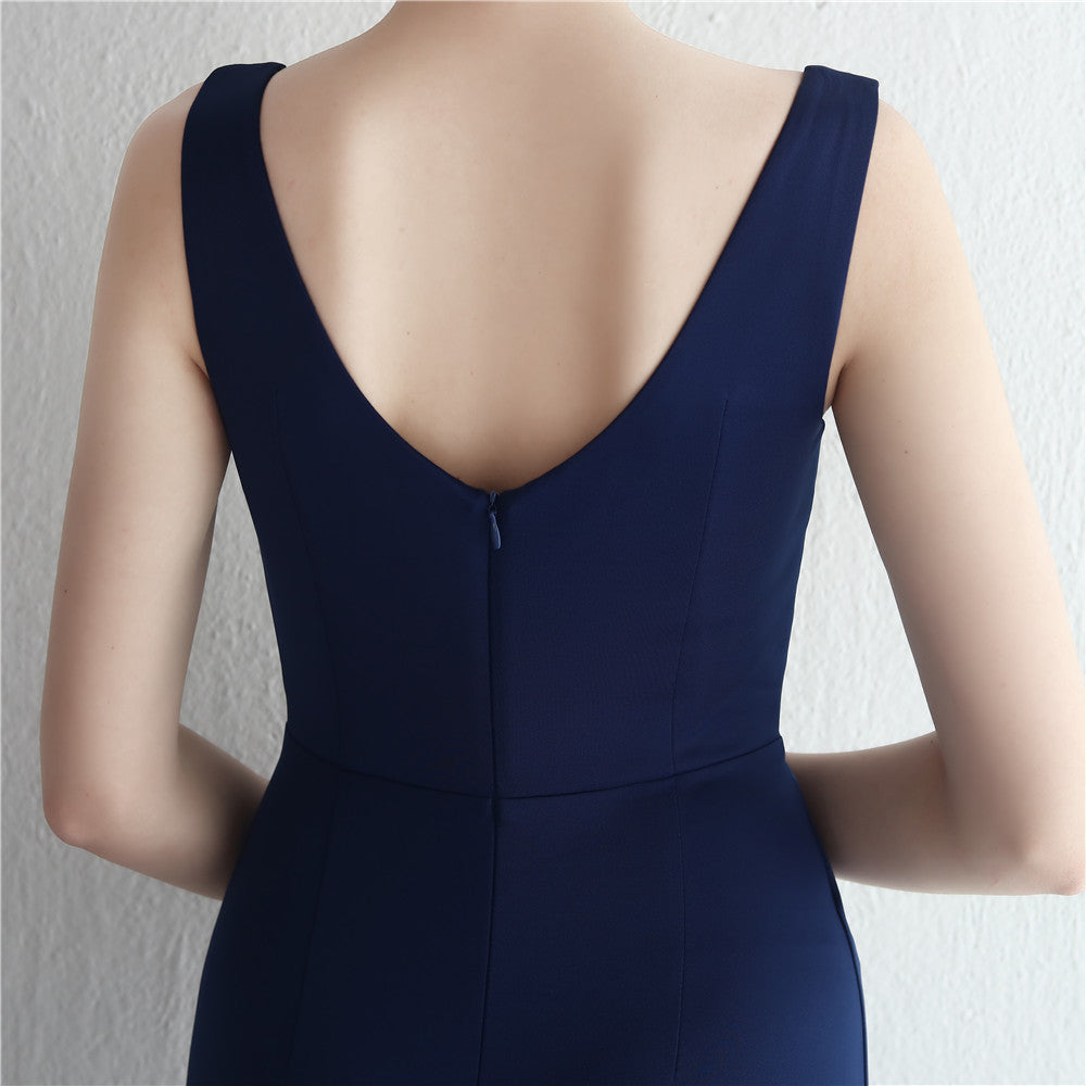 alexia スリットドレス ネイビー グリーン レッド ブラック ホワイト S M L XL XXL 即日発送 即納 結婚式 パーティードレス 体型カバー 小柄 ゆったり マタニティ ブラジャー 20代 30代 40代 50代 ブランド ワンピース シャンパン 夏 持ち運び