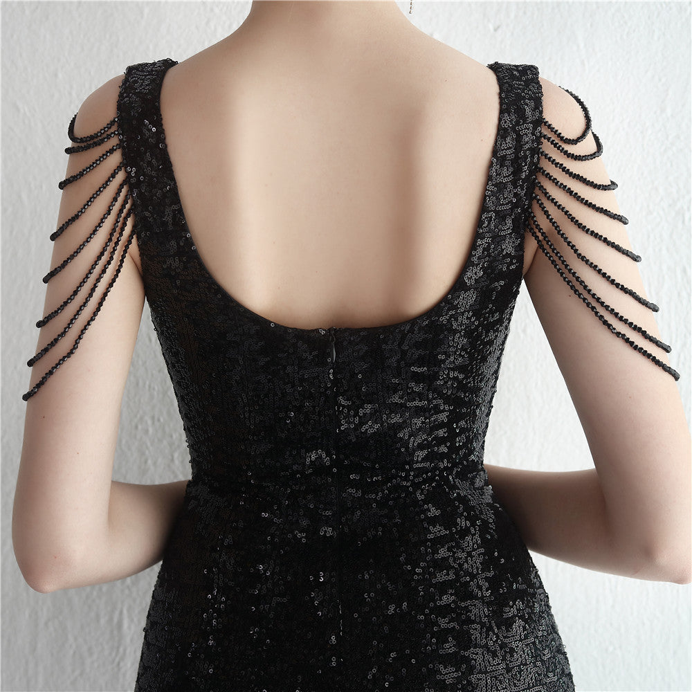 barbara マーメイドドレス ピンクゴールド ブラック ゴールド ホワイト レッド シルバー レインボー グリーン S M L XL 結婚式 大きいサイズ 演奏会 パーティードレス ロングドレス お呼ばれ ドレス ワンピース 二次会 発表会 母親 フォーマルドレス 袖あり フォーマル パーティー 披露宴 同窓会 アフタヌーン ドレス ママ ドレス ミセス 七分袖 洋装 長袖 マザーズ ドレス 演奏会用 ドレス レディース Aライン