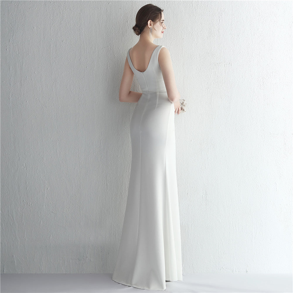 alexia スリットドレス ネイビー グリーン レッド ブラック ホワイト S M L XL XXL 即日発送 即納 結婚式 パーティードレス 体型カバー 小柄 ゆったり マタニティ ブラジャー 20代 30代 40代 50代 ブランド ワンピース シャンパン 夏 持ち運び