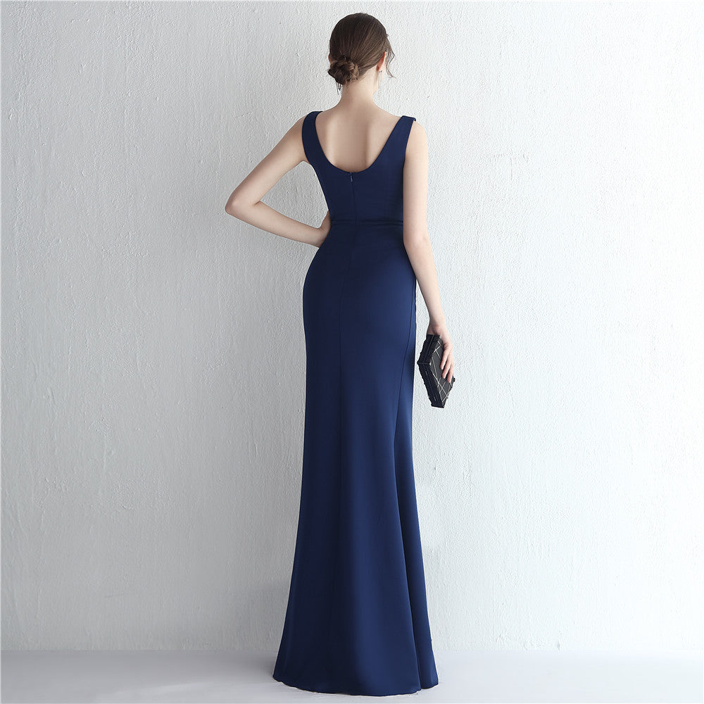 alexia スリットドレス ネイビー グリーン レッド ブラック ホワイト S M L XL XXL 即日発送 即納 結婚式 パーティードレス 体型カバー 小柄 ゆったり マタニティ ブラジャー 20代 30代 40代 50代 ブランド ワンピース シャンパン 夏 持ち運び