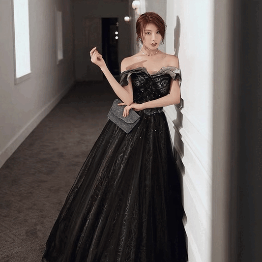 jenifer Aラインドレス ブラック XS S M L XL XXL XXXL 即日発送 即納 結婚式 パーティードレス 体型カバー 小柄  ゆったり マタニティ ブラジャー 20代 30代 40代 50代 ブランド ワンピース シャンパン 夏 持ち運び