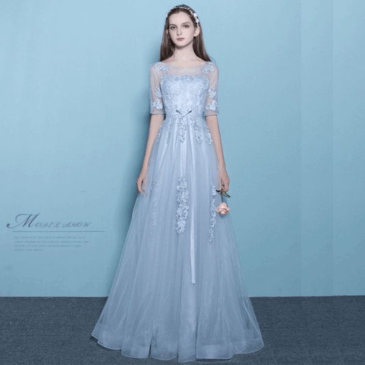 felicitar Aラインドレス グレー S M L XL XXL - アルカドレス