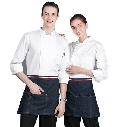 ralph コックコート ホワイト M L XL 2XL 3XL