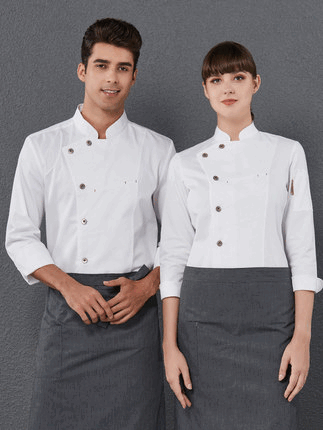 amado コックコートブラック グレー ホワイト M L XL 2XL 3XL 4XL