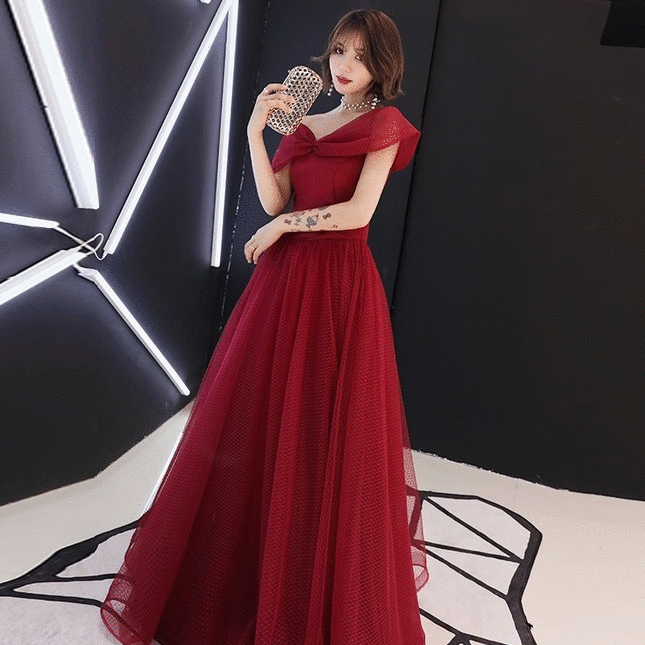 riche Aラインドレス レッド S M L XL XXL 即日発送 即納 結婚式 パーティードレス 体型カバー 小柄 ゆったり マタニティ ブラジャー 20代 30代 40代 50代 ブランド ワンピース シャンパン 夏 持ち運び
