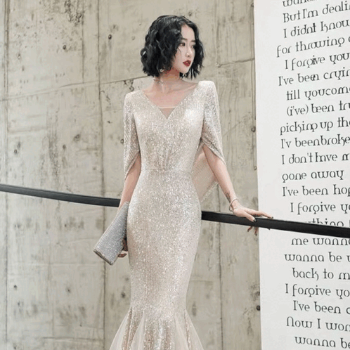 london (着丈 サイズオーダー可能) マーメイドドレス オーダーメイド 高級ドレス ロングドレス ノースリーブドレス レースドレス ビジュードレス 透け感 シアー 刺繍 繊細 気品 透明感 大人女性 ホテルウェディング 階段演出 朝夕の光 主役級 美シルエット 日本人女性向け 高見え 楽天人気 フォーマルドレス 演奏会 発表会 (アプリコット)XS S M L XL XXL XXXL