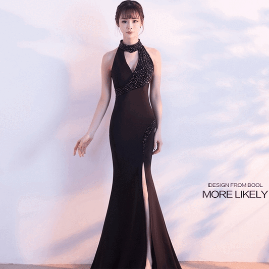 amy スリットドレス ブラック レッド ネイビー ホワイト ダークパープル M L XL 即日発送 即納 結婚式 パーティードレス 体型カバー 小柄  ゆったり マタニティ ブラジャー 20代 30代 40代 50代 ブランド ワンピース シャンパン 夏 持ち運び