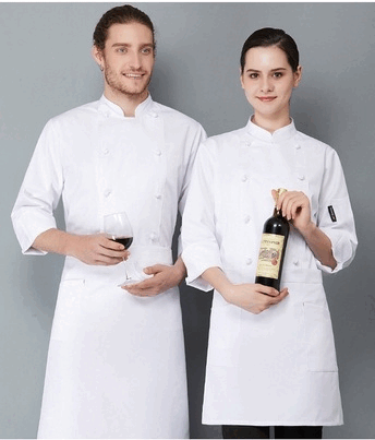 robert コックコート ホワイト M L XL 2XL 3XL