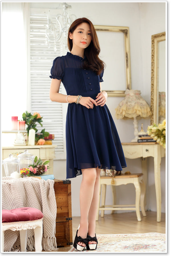 zq9839 Aラインドレス ショート ネイビー パープル M L XL XXL 即日発送 即納 結婚式 パーティードレス 体型カバー 小柄 ゆったり マタニティ ブラジャー 20代 30代 40代 50代 ブランド ワンピース シャンパン 夏 持ち運び