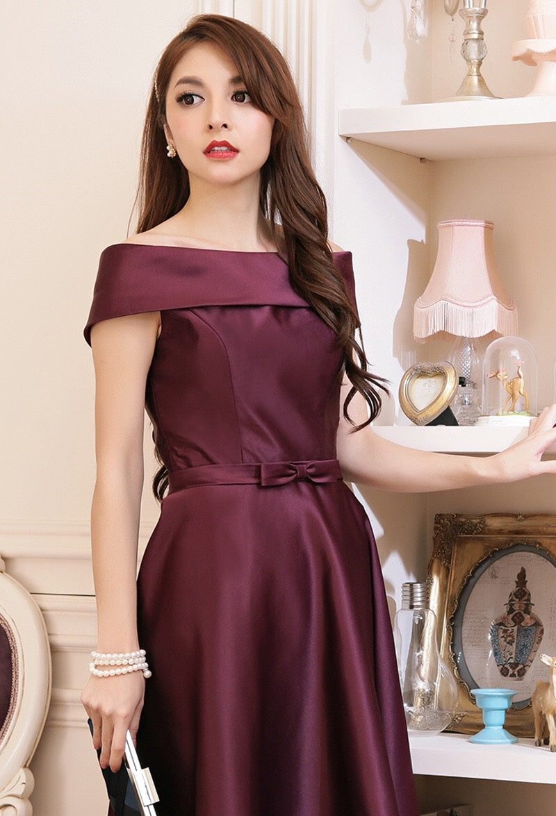 anemonea Aラインドレス パープル ピンク ブルー S M L XL XXL 即日発送 即納 結婚式 パーティードレス 体型カバー 小柄 ゆったり マタニティ ブラジャー 20代 30代 40代 50代 ブランド ワンピース シャンパン 夏 持ち運び