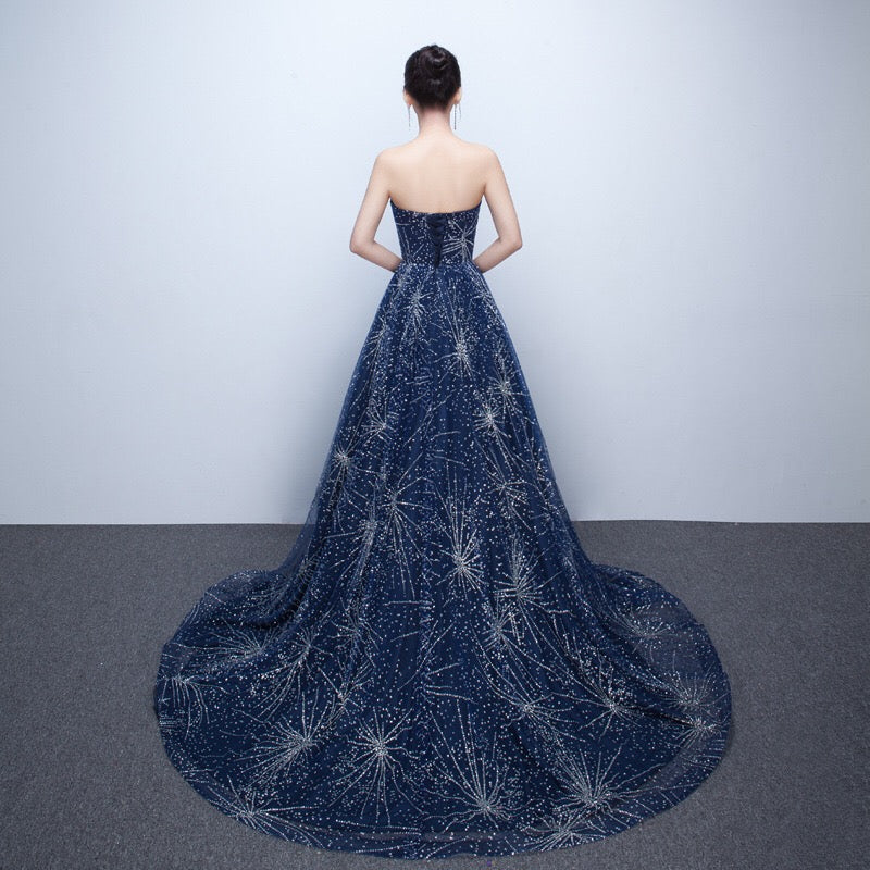 mimosa Aラインドレス ネイビー XS S M L XL XXL 即日発送 即納 結婚式 パーティードレス 体型カバー 小柄 ゆったり マタニティ ブラジャー 20代 30代 40代 50代 ブランド ワンピース シャンパン 夏 持ち運び