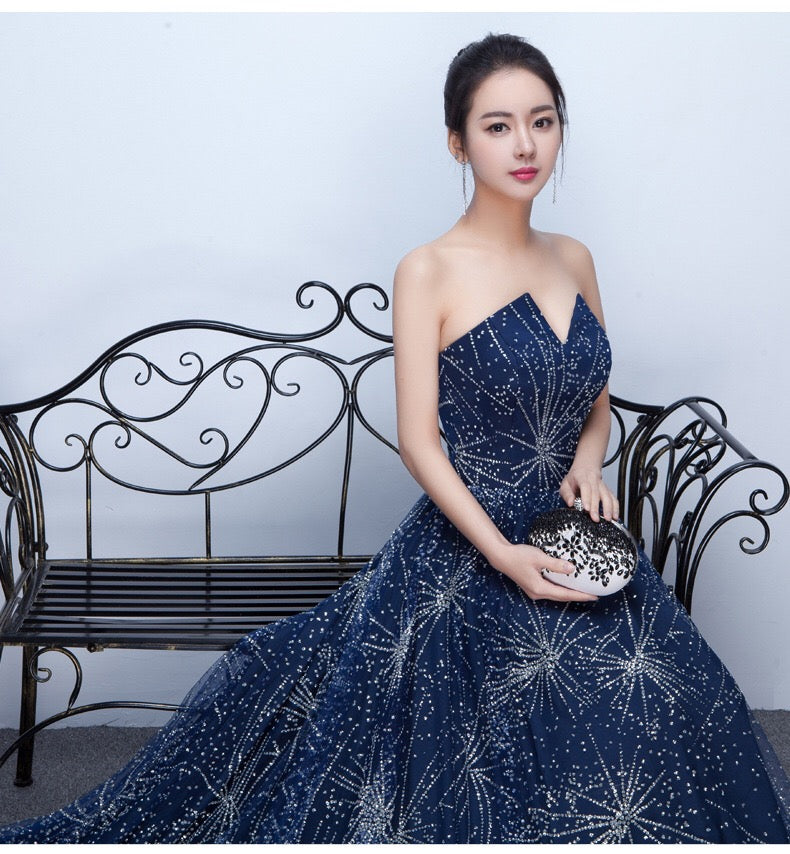 mimosa Aラインドレス ネイビー XS S M L XL XXL 即日発送 即納 結婚式 パーティードレス 体型カバー 小柄 ゆったり マタニティ ブラジャー 20代 30代 40代 50代 ブランド ワンピース シャンパン 夏 持ち運び