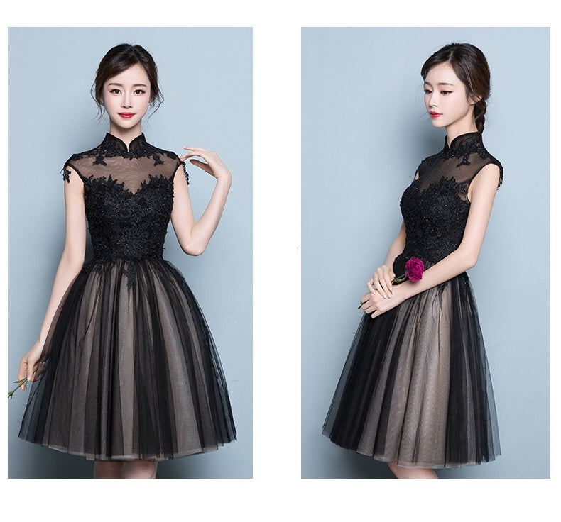 auger Aラインドレス ブラック XS S M L XL XXL - アルカドレス