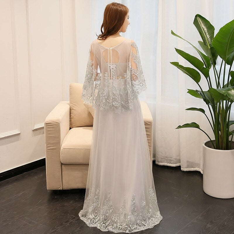 lautrec Aラインドレス シルバー XS S M L XL XXL XXXL 即日発送 即納 結婚式 パーティードレス 体型カバー 小柄  ゆったり マタニティ ブラジャー 20代 30代 40代 50代 ブランド ワンピース シャンパン 夏 持ち運び