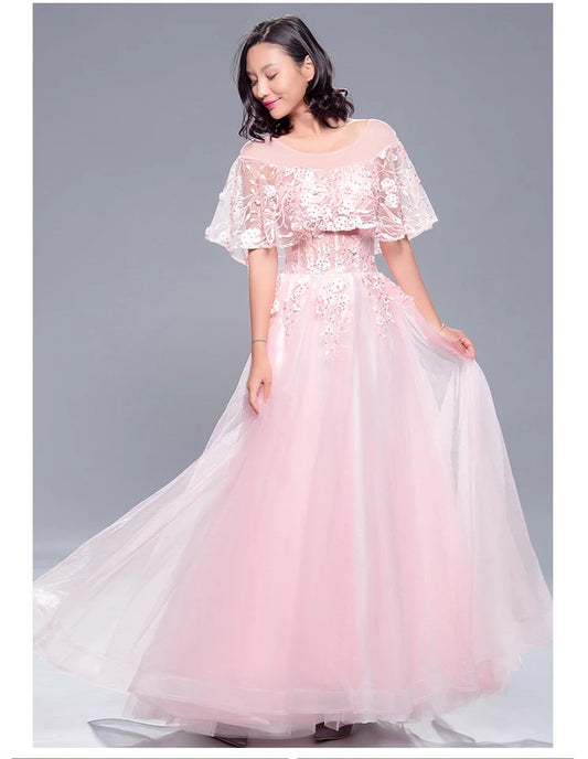 escoffier Aラインドレス ネイビー パープル 水色 ピンク S M L XL XXL - アルカドレス