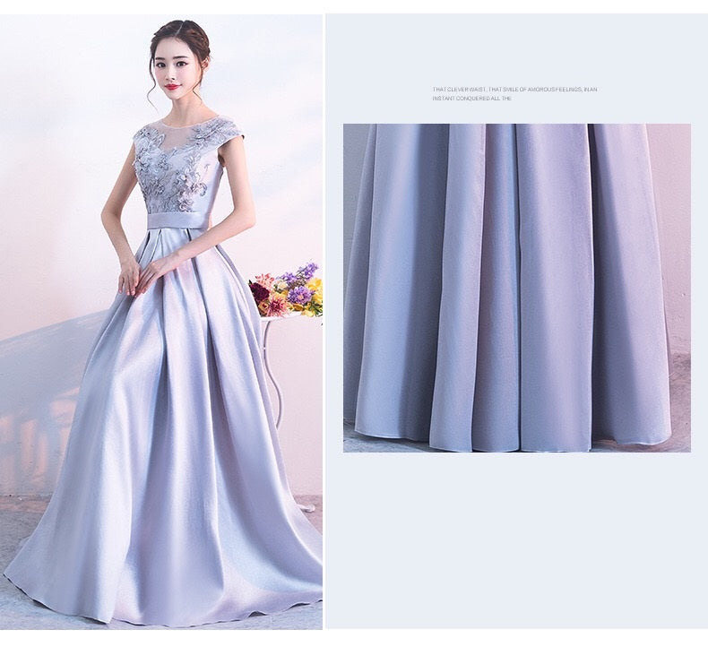 loilier Aライン カクテルドレス グレー XS S M L XL XXL - アルカドレス