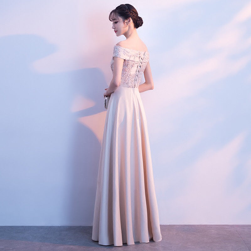 lormeau Aラインドレス ブラック ピンク アプリコット グレー レッド S M L XL XXL 即日発送 即納 結婚式 パーティードレス 体型カバー 小柄 ゆったり マタニティ ブラジャー 20代 30代 40代 50代 ブランド ワンピース シャンパン 夏 持ち運び