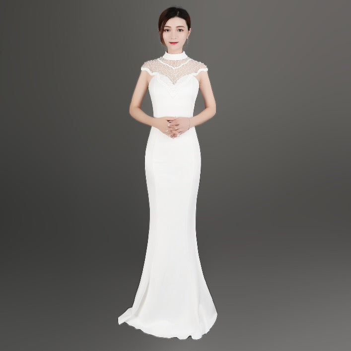 marliave マーメイドドレス ブラック ホワイト レッド ブルー S M L XL 即日発送 即納 結婚式 パーティードレス 体型カバー 小柄 ゆったり マタニティ ブラジャー 20代 30代 40代 50代 ブランド ワンピース シャンパン 夏 持ち運び
