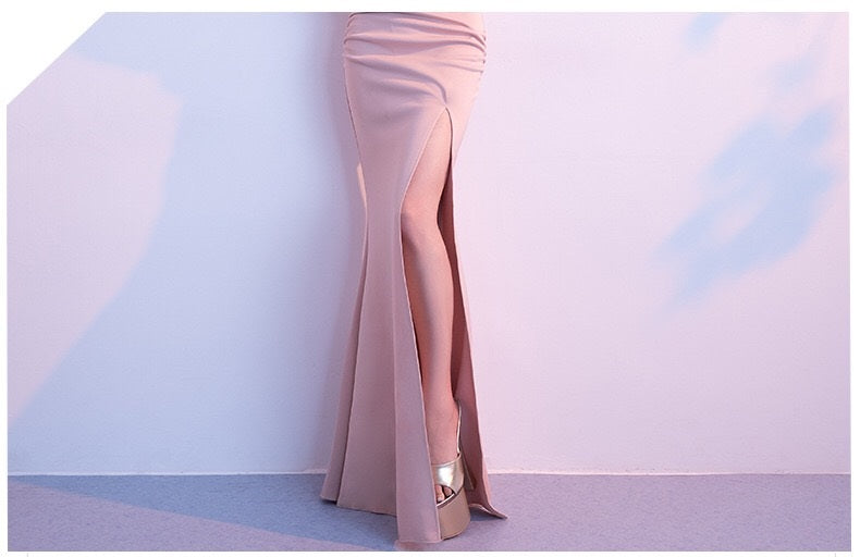 即納ドレス あす楽 lebreton スリットドレス ピンク S M L XL XXL XXXL 即日発送 明日 届く 即日発送 即納 結婚式 パーティードレス 体型カバー 小柄  ゆったり マタニティ ブラジャー 20代 30代 40代 50代 ブランド ワンピース シャンパン 夏 持ち運び