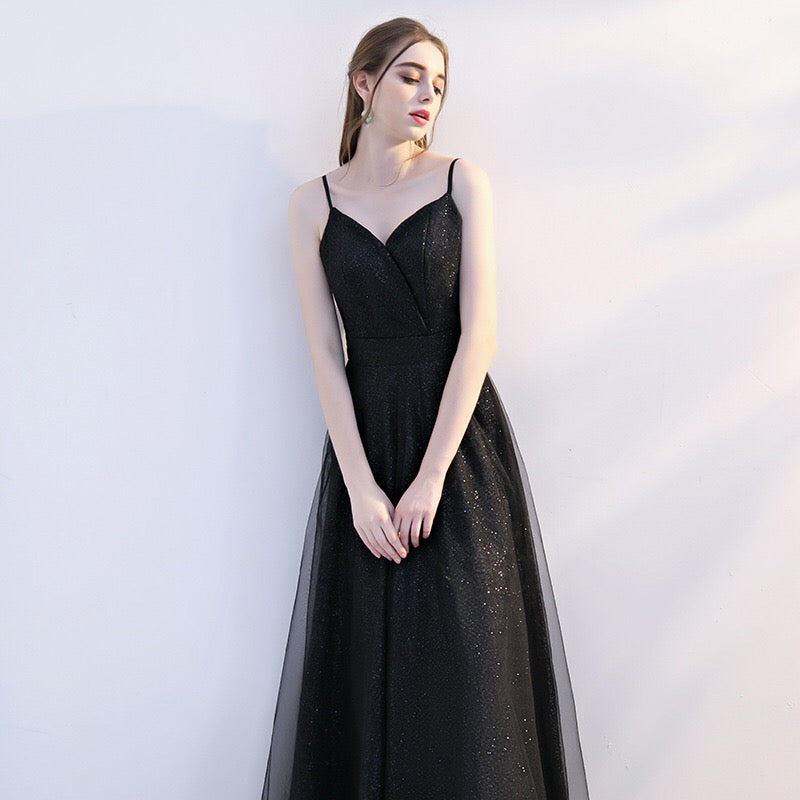 denize Aラインドレス ブラック XS S M L XL XXL - アルカドレス