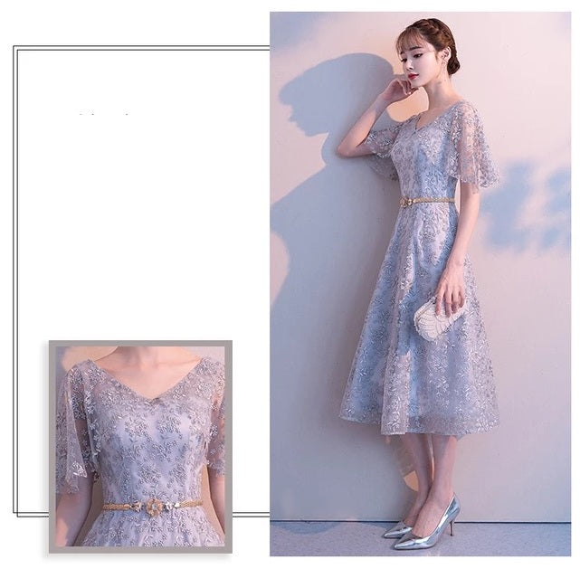 mirela アプリコット グレー S M L XL XXL - アルカドレス