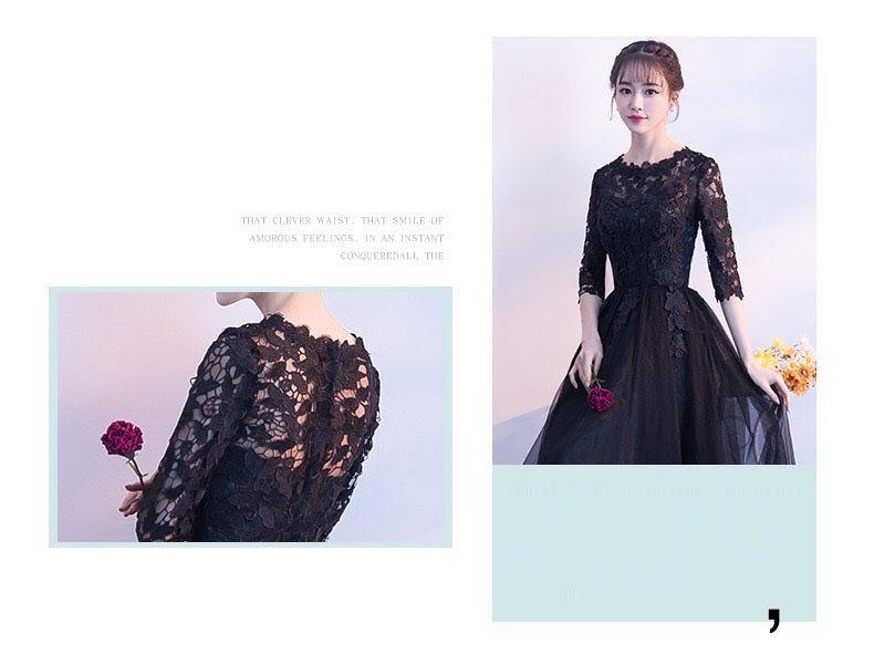 barrier Aラインドレス ブラック XS S M L XL XXL - アルカドレス