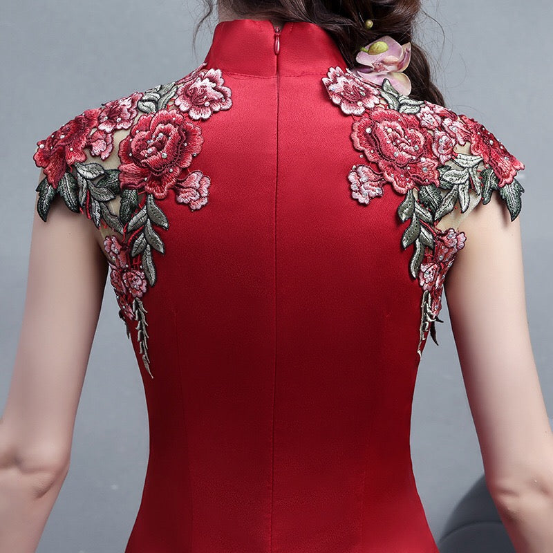 aamu マーメイドドレス レッド ブラック ホワイト グリーン パープル S M L XL XXL XXXL - アルカドレス