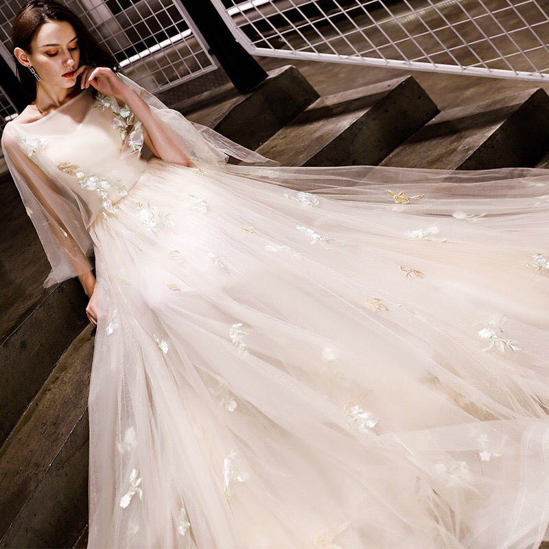 ethan Aラインドレス XXS XS S M L XL XXL XXXL 即日発送 即納 結婚式 パーティードレス 体型カバー 小柄 ゆったり マタニティ ブラジャー 20代 30代 40代 50代 ブランド ワンピース シャンパン 夏 持ち運び