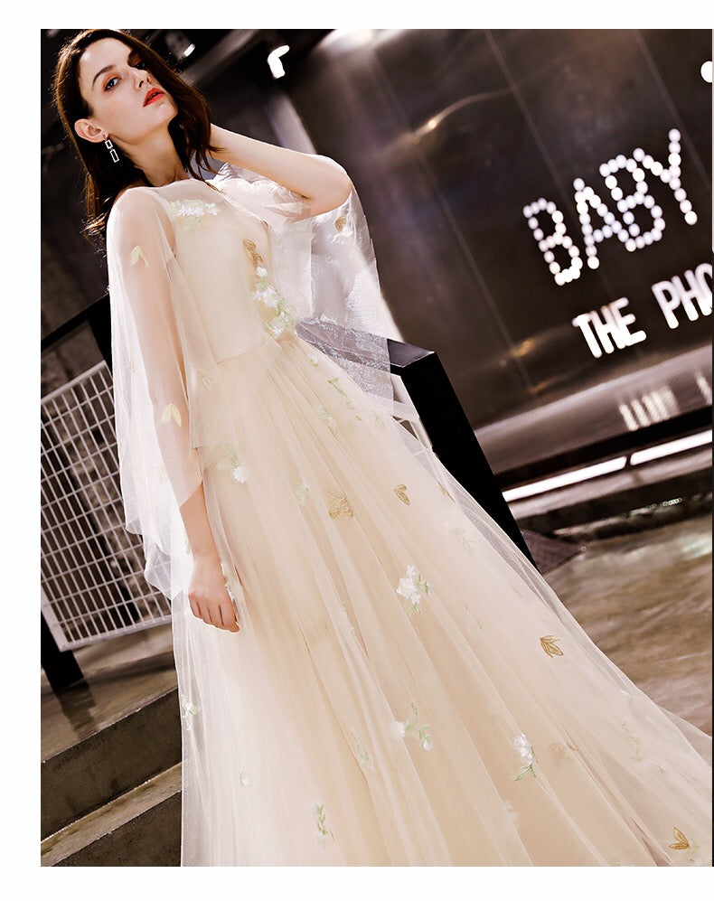 ethan Aラインドレス XXS XS S M L XL XXL XXXL 即日発送 即納 結婚式 パーティードレス 体型カバー 小柄 ゆったり マタニティ ブラジャー 20代 30代 40代 50代 ブランド ワンピース シャンパン 夏 持ち運び