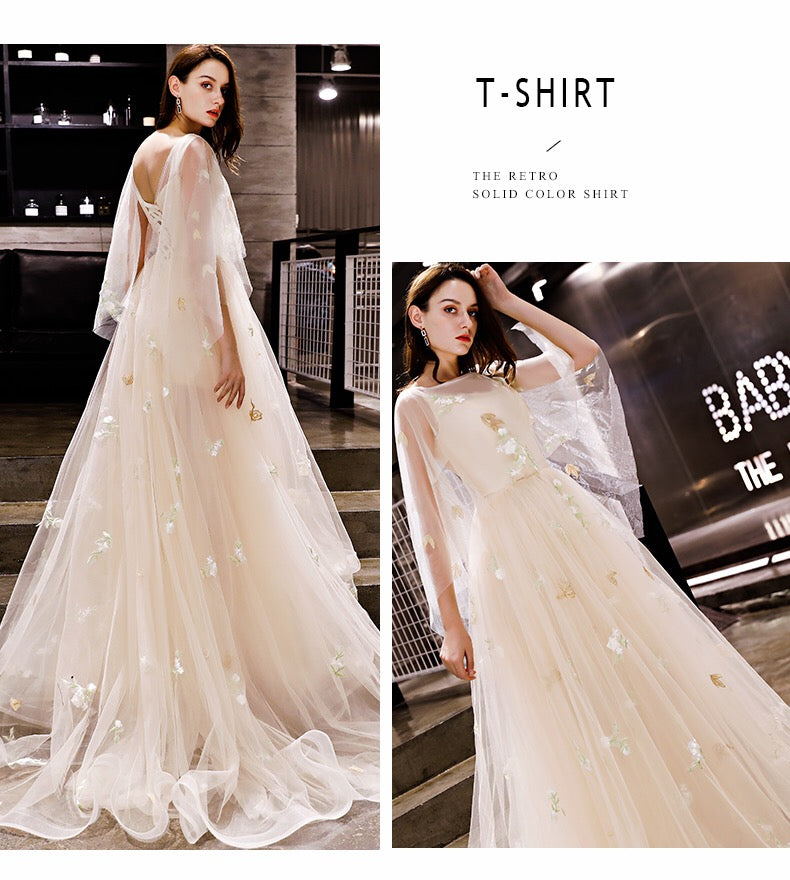 ethan Aラインドレス XXS XS S M L XL XXL XXXL 即日発送 即納 結婚式 パーティードレス 体型カバー 小柄 ゆったり マタニティ ブラジャー 20代 30代 40代 50代 ブランド ワンピース シャンパン 夏 持ち運び