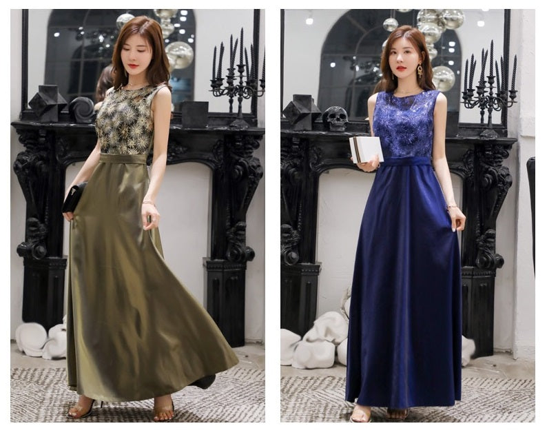 tere Aラインドレス ネイビー グリーン M L XL XXL XXXL 即日発送 即納 結婚式 パーティードレス 体型カバー 小柄 ゆったり マタニティ ブラジャー 20代 30代 40代 50代 ブランド ワンピース シャンパン 夏 持ち運び