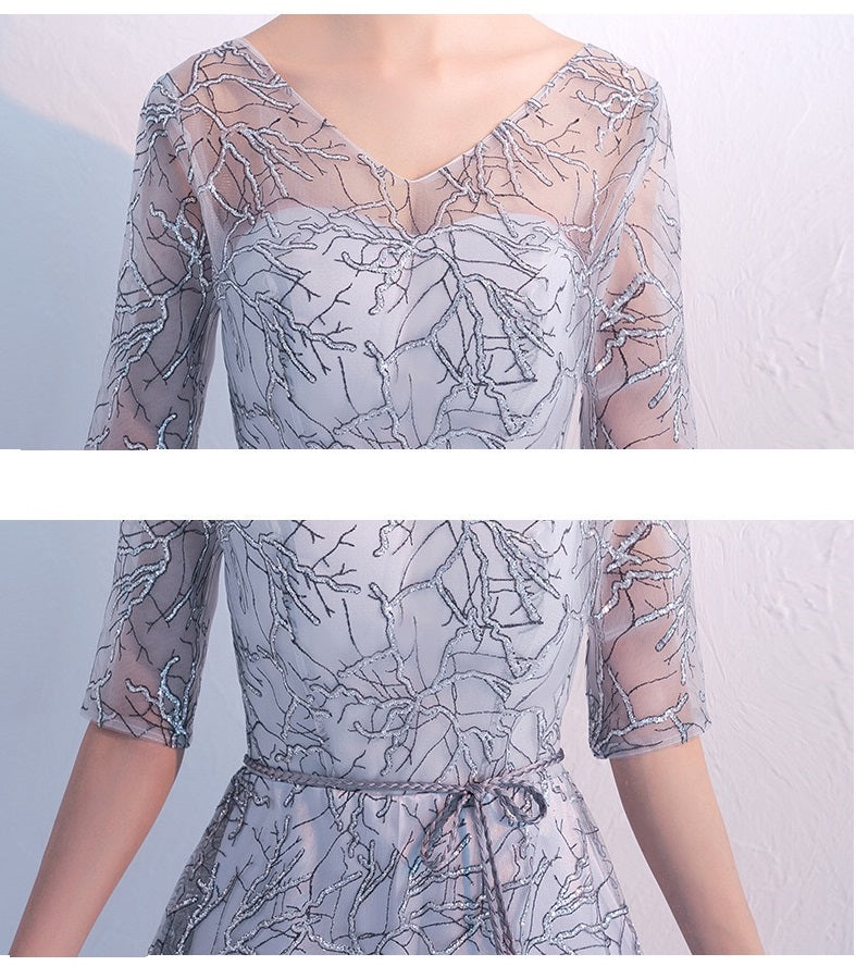 即納ドレス あす楽 olga Aラインドレス グレー ロング ミディアム XS S M L XL XXL 即日発送 明日 届く 結婚式 大きいサイズ 演奏会 パーティードレス ロングドレス お呼ばれ ドレス ワンピース 二次会 発表会 母親 フォーマルドレス 袖あり フォーマル パーティー 披露宴 同窓会 アフタヌーン ドレス ママ ドレス ミセス 七分袖 洋装 長袖 マザーズ ドレス 演奏会用 ドレス レディース Aライン