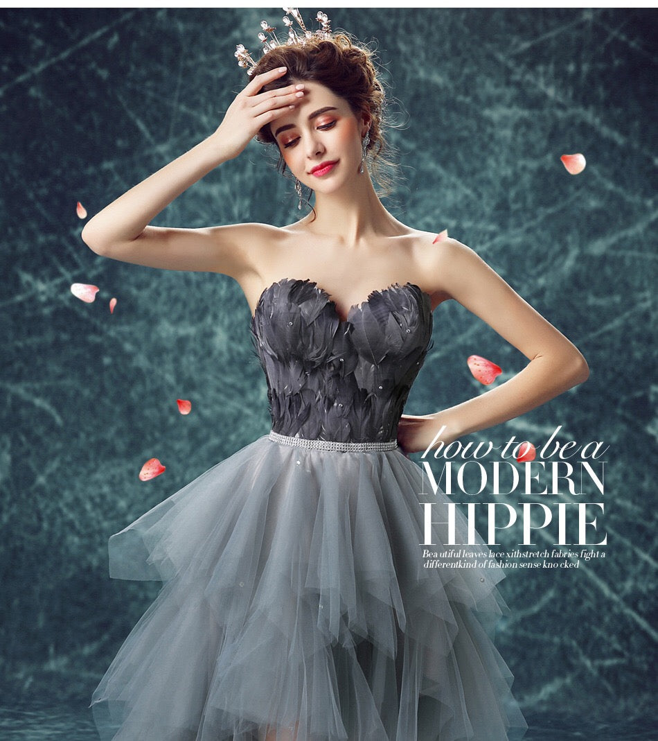 pierre (着丈 サイズオーダー可能) オーダーメイド フィッシュテールドレス Aラインドレス ロングドレス ベアトップドレス チュールドレス スパンコールドレス フォーマルドレス 高級ドレス 上質素材 華やぎ 気品 大人女性 美シルエット 体型補整 ホテルラウンジ 夜景 映える装い 結婚式 二次会 演奏会 特別な夜 ラグジュアリー (グレー)XS S M L XL XXL XXXL