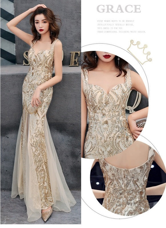 til スリットドレス レッド グリーン ブラック ゴールド S M L XL XXL - アルカドレス