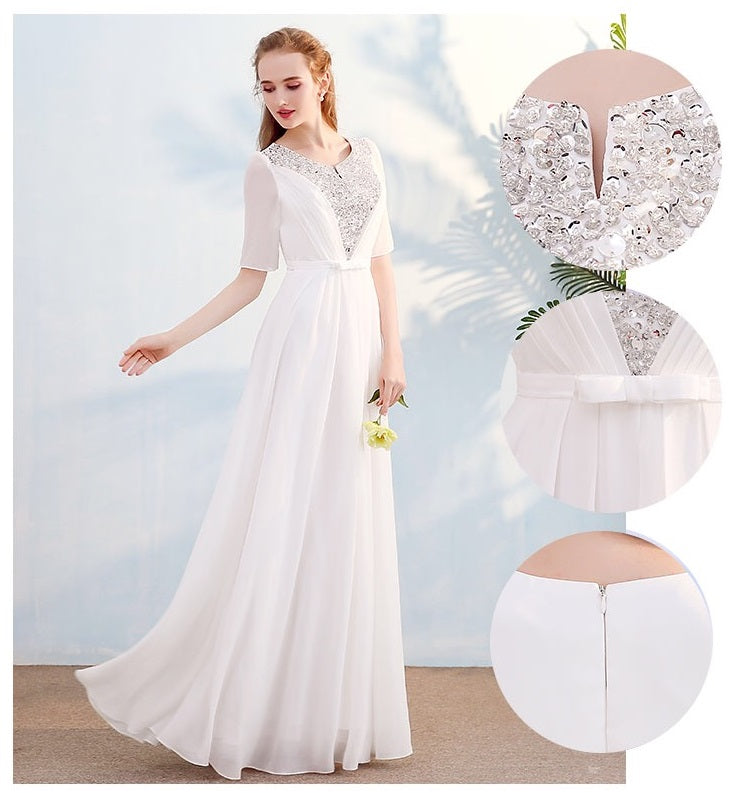 marf (着丈 サイズオーダー可能) Aラインドレス ロングドレス ネイビードレス オーダーメイド イブニングドレス フォーマルドレス パーティードレス ノースリーブ Vネック シフォン チュール 上質素材 縦ライン強調 ウエストマーク 美シルエット 大人女性 気品 清楚 高級感 洗練 階段ポージング ホテル空間 柔らかな照明 夜の余韻 特別な夜 主役級 存在感 写真映え (ネイビー)