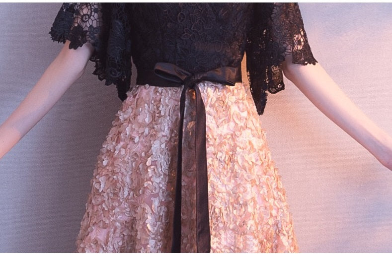 即納ドレス あす楽 naina Aラインドレス ブラック/ゴールド XS S M L XL XXL XXXL 即日発送 明日 届く 結婚式 大きいサイズ 演奏会 パーティードレス ロングドレス お呼ばれ ドレス ワンピース 二次会 発表会 母親 フォーマルドレス 袖あり フォーマル パーティー 披露宴 同窓会 アフタヌーン ドレス ママ ドレス ミセス 七分袖 洋装 長袖 マザーズ ドレス 演奏会用 ドレス レディース Aライン