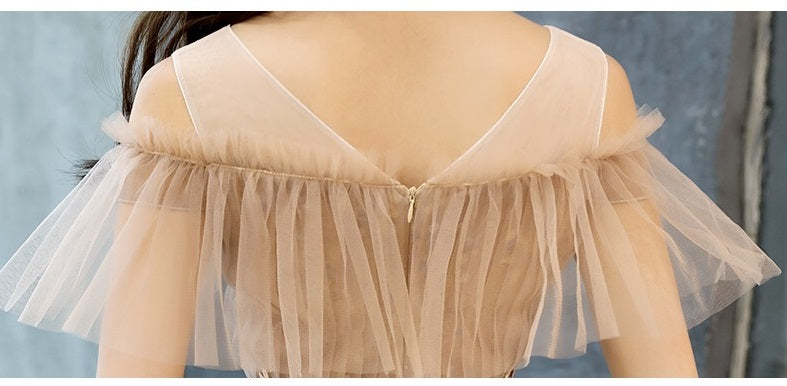 saara Aラインドレス ブラウン S M L XL XXL - アルカドレス