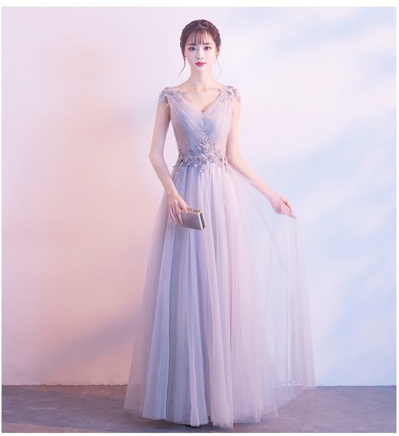 siiri Aラインドレス グレー XS S M L XL XXL XXXL 即日発送 即納 結婚式 パーティードレス 体型カバー 小柄 ゆったり マタニティ ブラジャー 20代 30代 40代 50代 ブランド ワンピース シャンパン 夏 持ち運び