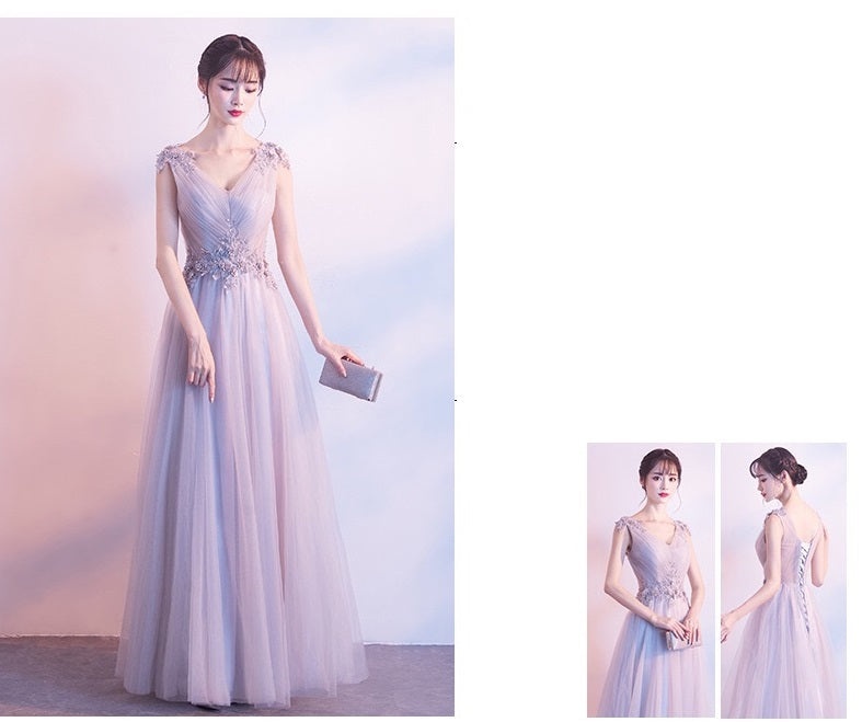 siiri Aラインドレス グレー XS S M L XL XXL XXXL 即日発送 即納 結婚式 パーティードレス 体型カバー 小柄 ゆったり マタニティ ブラジャー 20代 30代 40代 50代 ブランド ワンピース シャンパン 夏 持ち運び
