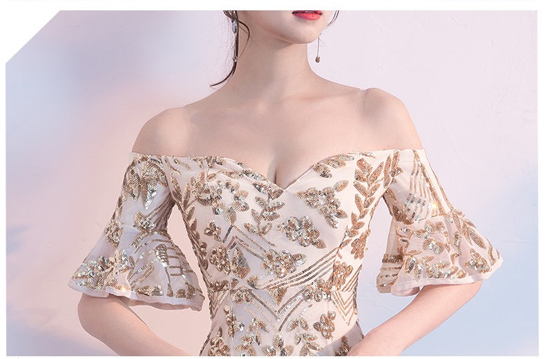 desir マーメイドドレス ゴールド S M L XL XXL - アルカドレス