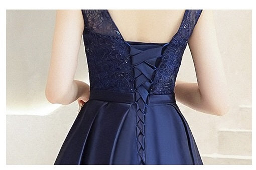aurelie Aラインドレス ミディアム ネイビー グレー XS S M L XL XXL XXXL 即日発送 即納 結婚式 パーティードレス 体型カバー 小柄 ゆったり マタニティ ブラジャー 20代 30代 40代 50代 ブランド ワンピース シャンパン 夏 持ち運び