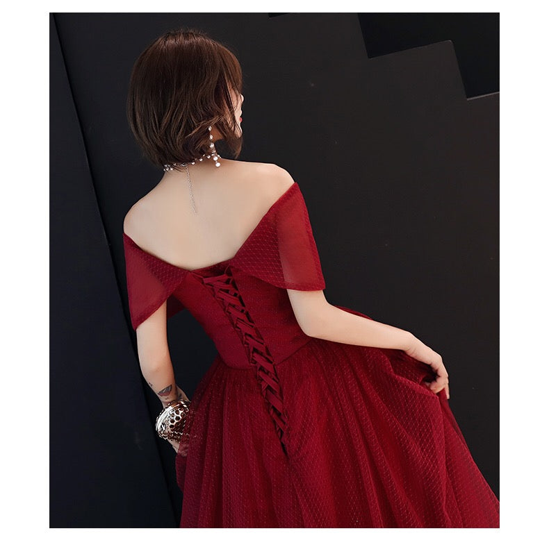 riche Aラインドレス レッド S M L XL XXL - アルカドレス