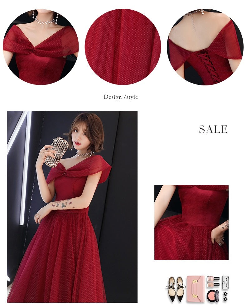 riche Aラインドレス レッド S M L XL XXL - アルカドレス