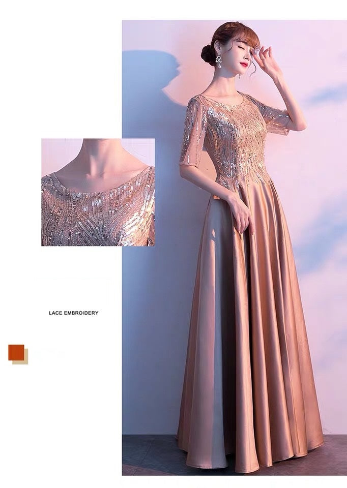 tilda Aラインドドレス ブラウン XS S M L XL XXL XXXL 即日発送 即納 結婚式 パーティードレス 体型カバー 小柄 ゆったり マタニティ ブラジャー 20代 30代 40代 50代 ブランド ワンピース シャンパン 夏 持ち運び