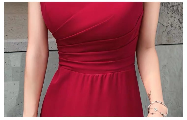 kajsa Aラインドレス レッド XS S M L XL XXL - アルカドレス