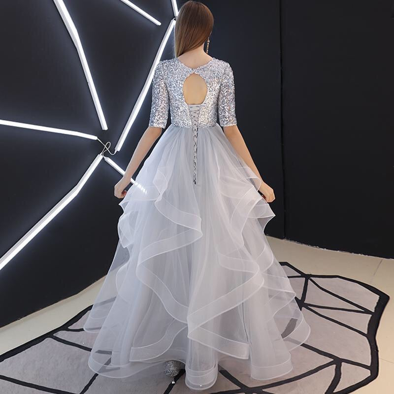 aneta Aラインドレス グレー XS S M L XL XXL XXXL 即日発送 即納 結婚式 パーティードレス 体型カバー 小柄 ゆったり マタニティ ブラジャー 20代 30代 40代 50代 ブランド ワンピース シャンパン 夏 持ち運び