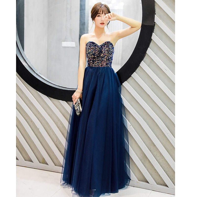 即納ドレス あす楽 elnan Aラインドレス ネイビー XS S M L XL XXL 即日発送 明日 届く 結婚式 大きいサイズ 演奏会 パーティードレス ロングドレス お呼ばれ ドレス ワンピース 二次会 発表会 母親 フォーマルドレス 袖あり フォーマル パーティー 披露宴 同窓会 アフタヌーン ドレス ママ ドレス ミセス 七分袖 洋装 長袖 マザーズ ドレス 演奏会用 ドレス レディース Aライン